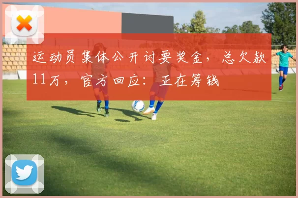运动员集体公开讨要奖金，总欠款11万，官方回应：正在筹钱